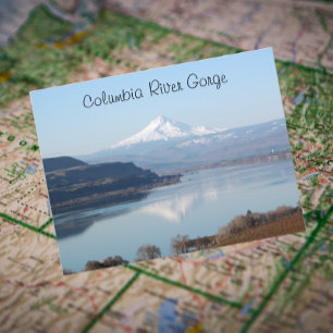 Scenia Columbia River Gorge Travel Photo Vykort