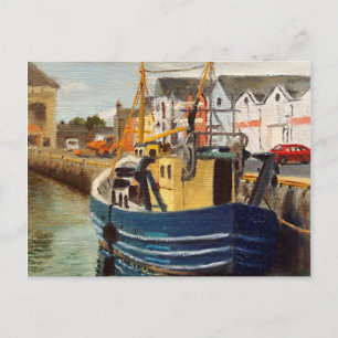 Scenia Galway City Ireland FishBoat Vykort