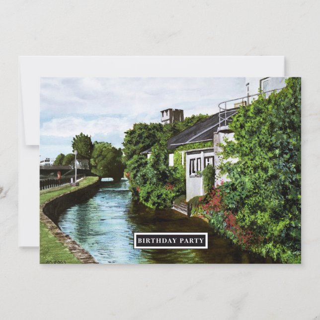 Scenia Galway Ireland, alla år på födelsedagen Inbjudningar (Framsida)