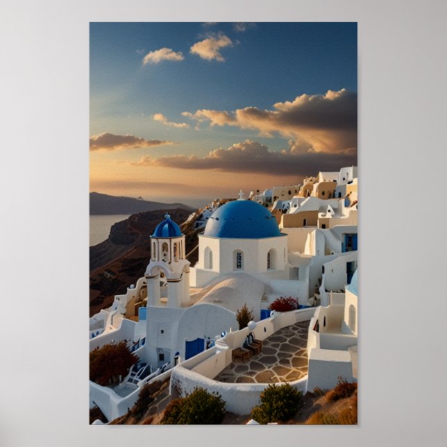 Scenia Greece Travel Poster (Framsidan)