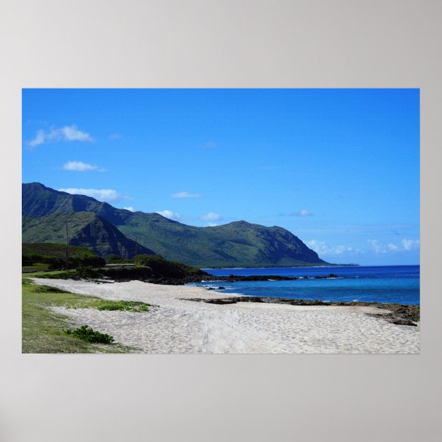 Scenia Hawaiian Kusten View Poster (Framsidan)