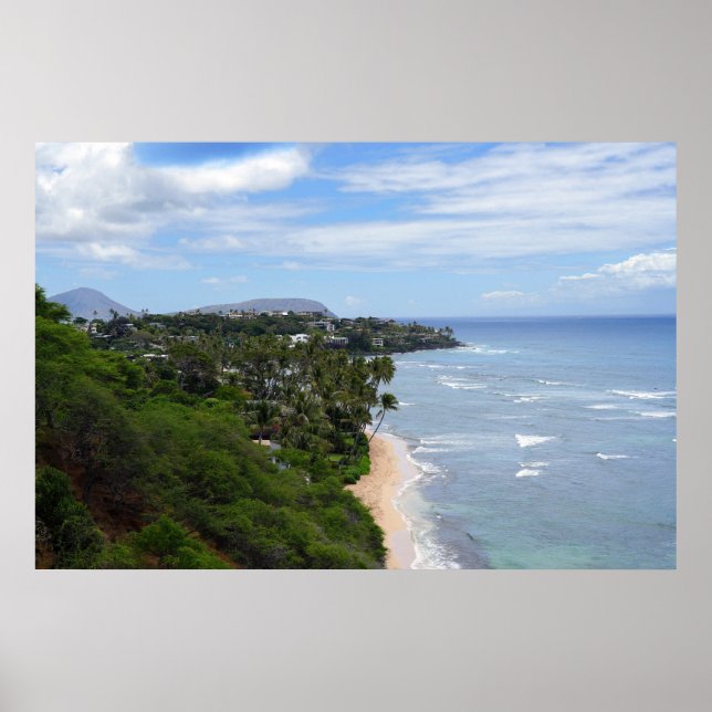 Scenia Hawaiian Kusten View Poster (Framsidan)