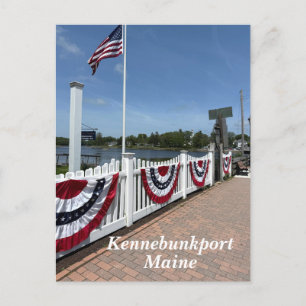 Scenia Kennebunkport Maine Helg Vykort