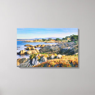 Scenia Kusten i Pacific Grove California Canvastryck