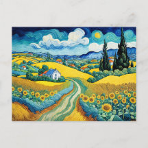 Scenia Land Väg genom Solros Fält