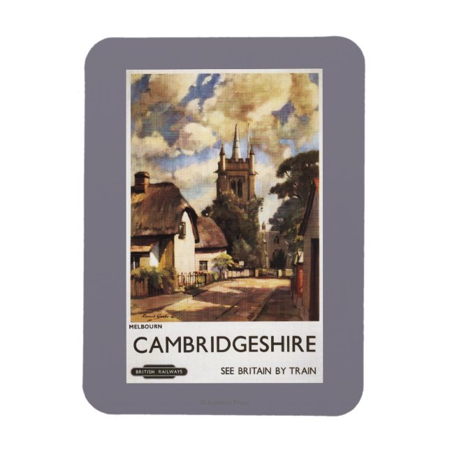 Scenia Land View British Railways Poster Magnet (Vertikal)