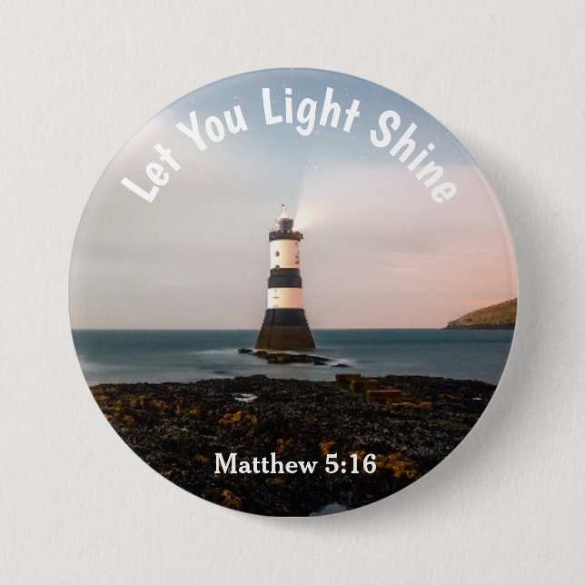 Scenia Let your Light Shine Matthew 5:16-knapp Knapp (Framsida)
