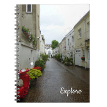 Scenia London Street Photo Spiral Photo Notebook
