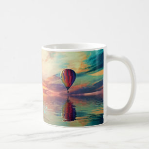 Scenia Luftballong Sunrise Teal Ditt namn Mugg