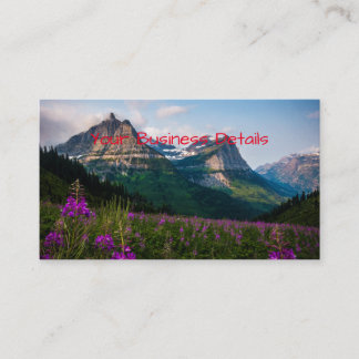 Scenia Lupine Meadow Mountain Majestät Visitkort