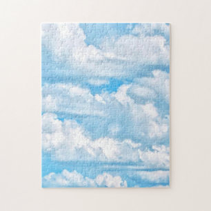 Scenia Lycklig Sunny Clouds Background Pussel
