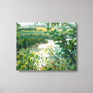 Scenia Mississippi River View från Bluff Canvastryck