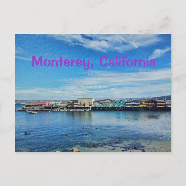 Scenia Monterey Bay vid Wharf Vykort (Framsida)