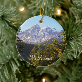 Scenia Mount Rainier Photo Julgransprydnad Keramik