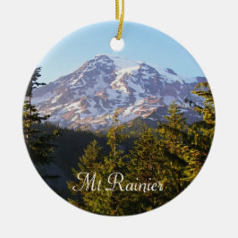 Scenia Mount Rainier Photo Julgransprydnad Keramik