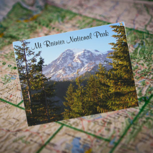 Scenia Mount Rainier Travel Photo Vykort