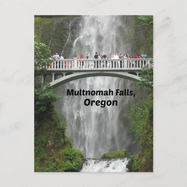 Scenia Multnomah Falls i Oregon Vykort (Framsida)