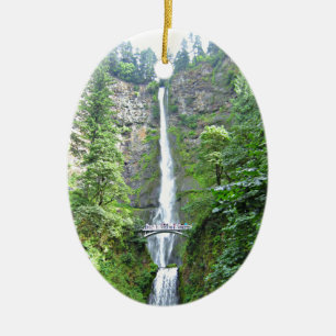 Scenia Multnomah Falls Julgransprydnad Keramik