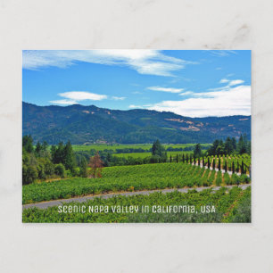 Scenia Napa Valley i Kalifornien Vykort