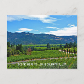 Scenia Napa Valley i Kalifornien Vykort