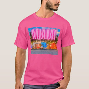 Scenia Neon Miami Waterfront T Shirt