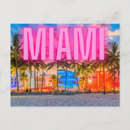 Scenia Neon Miami Waterfront Vykort
