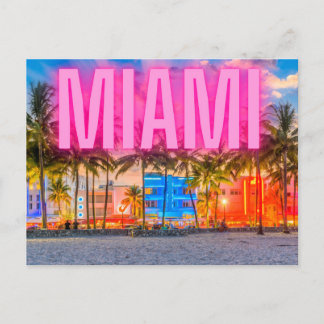Scenia Neon Miami Waterfront Vykort