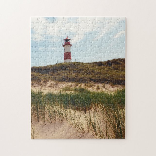 Scenia Puzzles Lighthouse Beach Lighthouse Photogr Pussel (Vertikal)