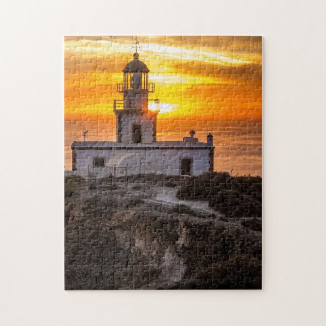 Scenia Puzzles Lighthouse Beach Lighthouse Photogr Pussel (Vertikal)