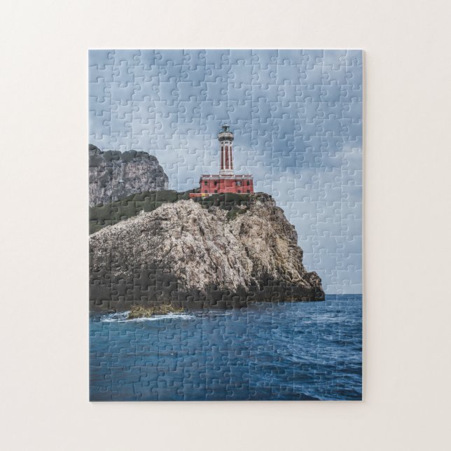 Scenia Puzzles Lighthouse Beach Lighthouse Photogr Pussel (Vertikal)