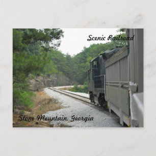 Scenia Railroad, Stone Mountain Georgia Vykort