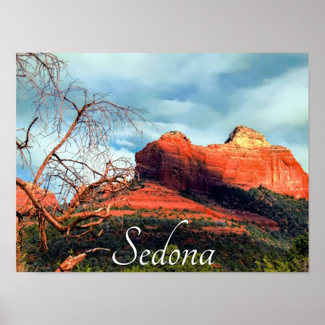 Scenia Red Sten i Sedona Latte Mugg Poster (Framsidan)