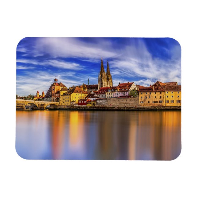 Scenia Regensburg River View Magnet (Horisontell)