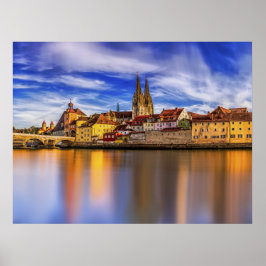 Scenia Regensburg River View Poster