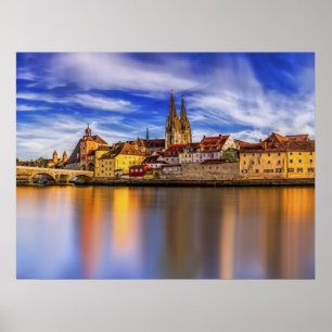 Scenia Regensburg River View Poster