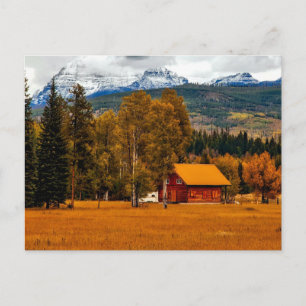 Scenia Rural Photography Farmhouse USA Countryside Vykort