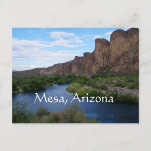 Scenia saguaro sjö, Mesa, Arizona Vykort