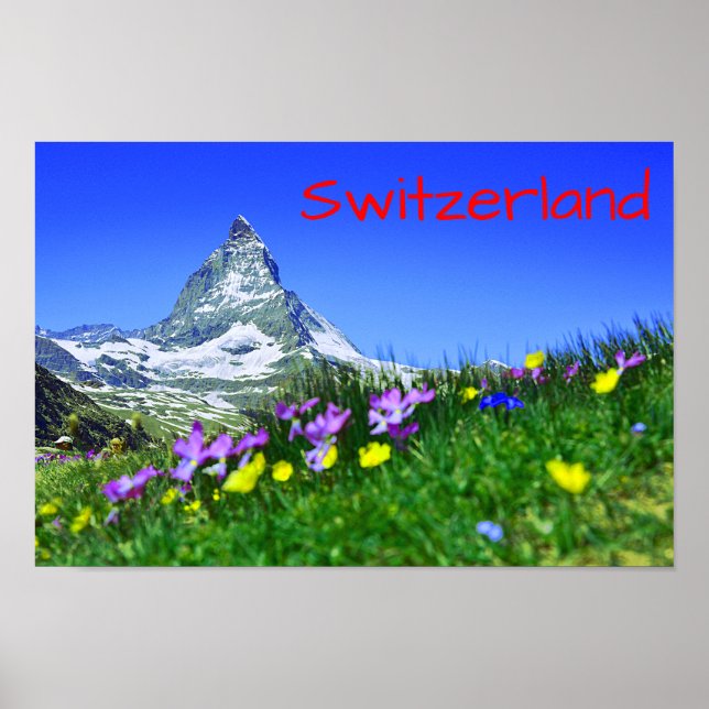 Scenia Schweiz Matterhorn Poster (Framsidan)