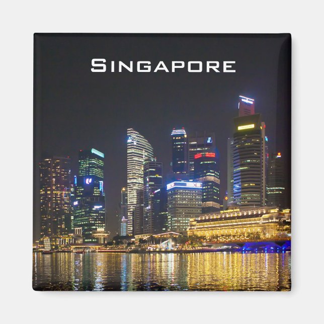 Scenia Singapore Skyline Magnet (Framsidan)