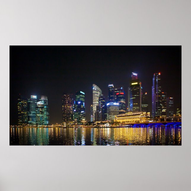 Scenia Singapore Skyline Poster (Framsidan)
