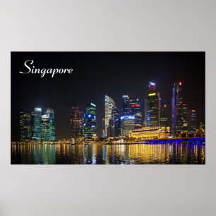 Scenia Singapore Skyline Poster