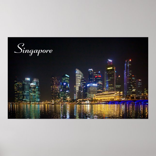 Scenia Singapore Skyline Poster (Framsidan)