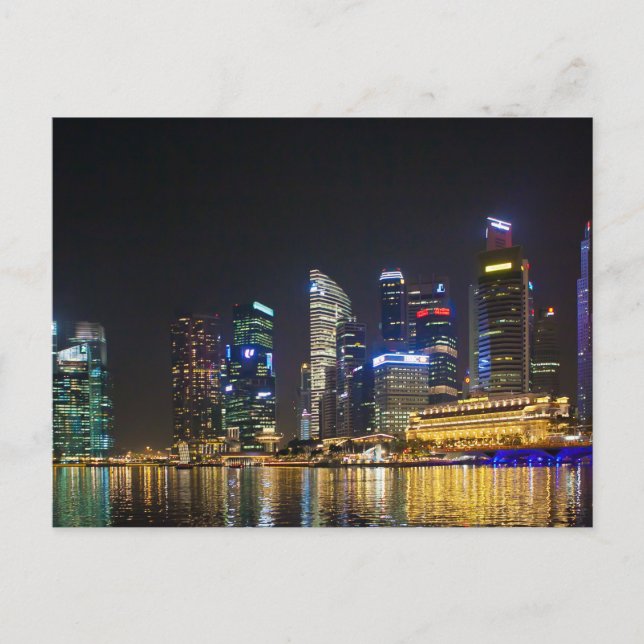 Scenia Singapore Skyline Vykort (Framsida)