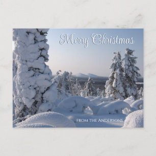 Scenia Snowy Ligcape God jul Vykort