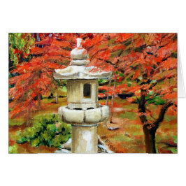 Scenia St Louis Missouri Japanska Garden Hälsningskort