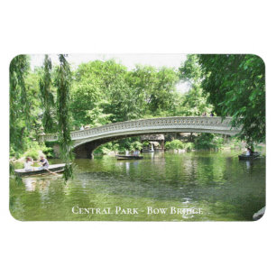 Scenia Summertime NYC Bow Bridge Central Park Magnet