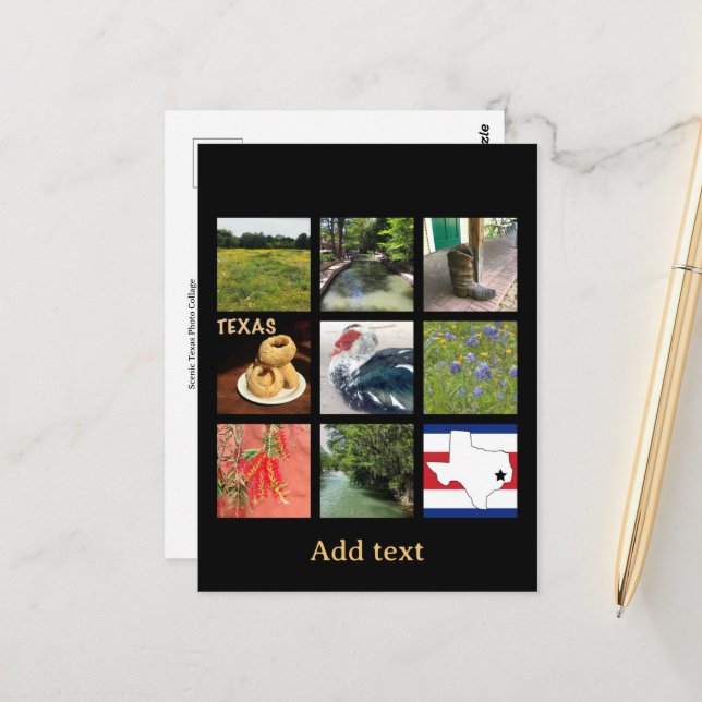 Scenia Texas Vykort (Fram/Back In Situ)