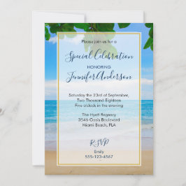 Scenia Tropical Beach Party Inbjudningar