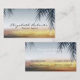 Scenia Tropical Beach Travel Agent Visitkort