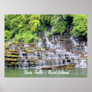 Scenia Twin Falls Sten Poster